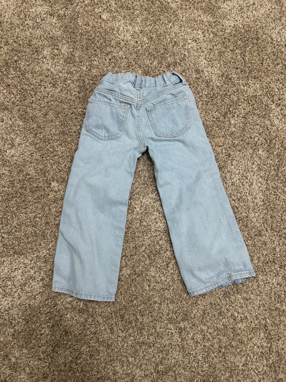 Old Navy Light Blue Daisy Embroidered Girls' Jeans - Picture 2 of 3